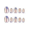 thumbnail image 3 of FCOGIN Medium Round, 24 Pieces, Shiny, Opal, Colorful, Acrylic False Nail, Press on Nail, 3 of 6