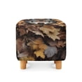 thumbnail image 2 of SCRAWLGOD Maple Leaf Wolf Print Stretch Ottoman Slipcover Folding Storage Stool Ottoman Cover Breathable Footstool Covers Slipcover Chair Covers for Living Room, 2 of 7