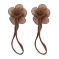 thumbnail image 2 of veasfak Ensemble de Rideaux Non Perforés pour la Maison 2 Pcs Rideaux Décoratifs à Fleurs pour Salon Café Foncé, 2 of 9