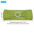 thumbnail image 2 of Uxcell 14"x5" Fajas de Silla Estiradas con Lazos Bandas de Silla con Hebilla Verde Paquete de 10, 2 of 7