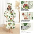 thumbnail image 4 of joogoo Blanket Hoodie for Frogs Mushrooms Oversize Sweatshirt 3-14 YR L, 4 of 7