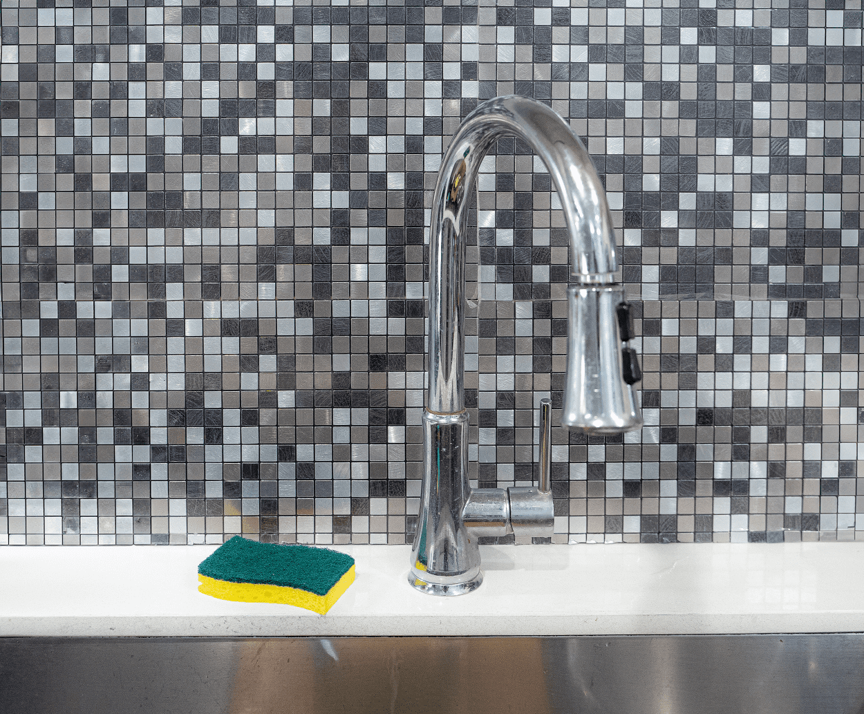Grey peel and stick aluminum backsplash wall tiles self adhesive aluminum tiles (10-sheet)