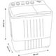 thumbnail image 5 of LAVADORA SEMIAUTOMATICA HISENSE WSA1803P DOBLE TINA 18 KILOS, 5 of 5