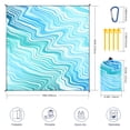 thumbnail image 2 of Manta de playa WIWIGO impermeable a prueba de arena 200x210 cm, 2 of 6