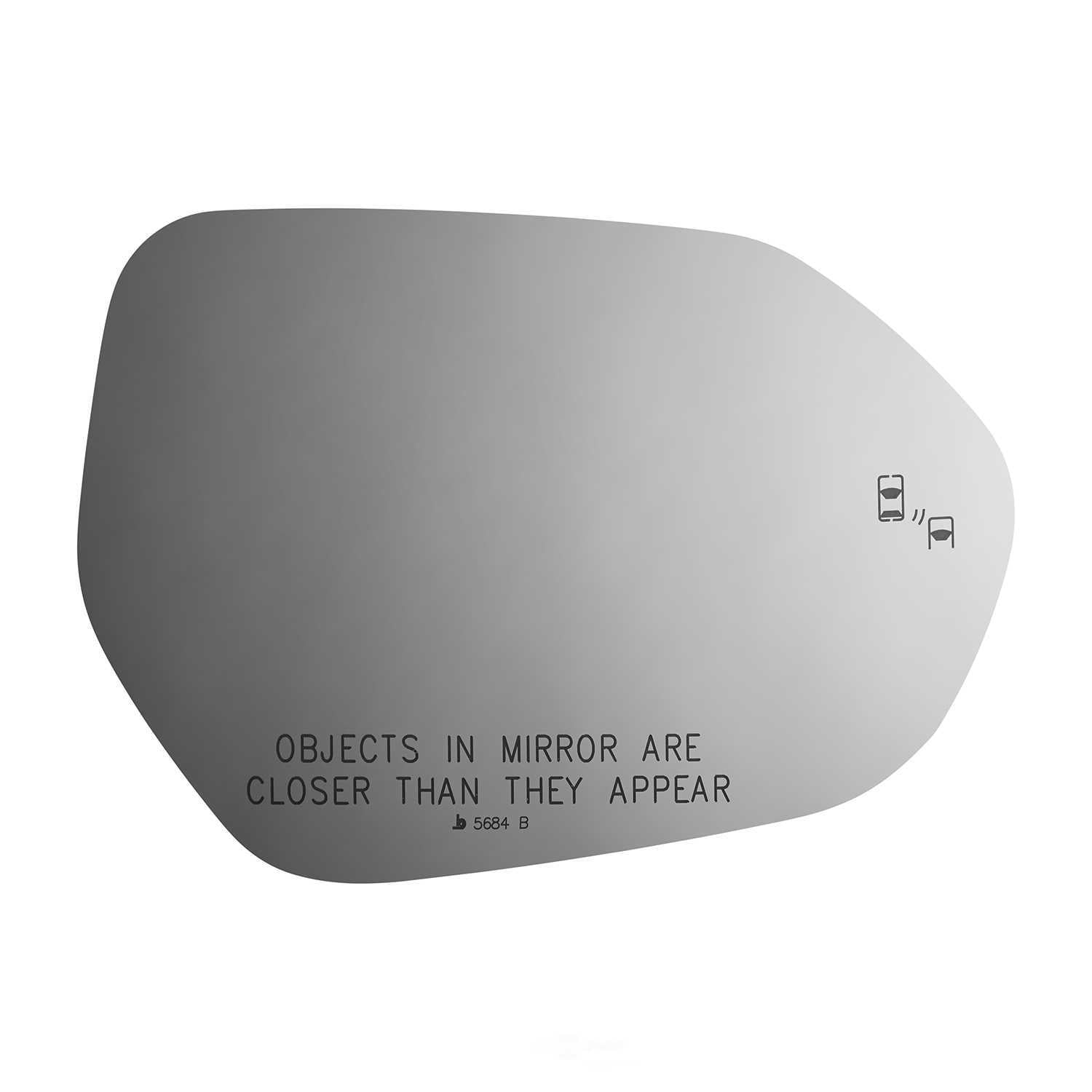 Burco Side View Mirror Replacement Glass - Clear Glass - 5684B