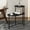 Black, variant on Black Round End Table with Storage Trays Suitable for Sectional Sofas