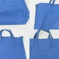thumbnail image 4 of Pre-Owned Prada Tote Bag Leather Blue Shoulder Women's PRADA (Good), 4 of 11