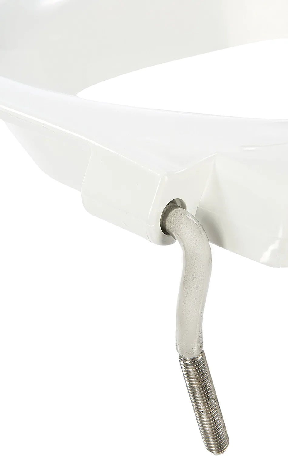 BIG JOHN 4W Toilet Seat, Without Cover, ABS plastic, Round or Elongated, White