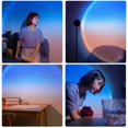 thumbnail image 4 of Luz de proyector de lámpara de puesta de sol, lámpara de proyección de amanecer moderna de varios colores, regalo para niños y adultos de fotografía nocturna USB (multicolor con control remoto), 4 of 5