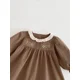 thumbnail image 5 of Vestido coreano de primavera para niñas de 0 a 4 años, vestido elegante de princesa con solapa y cuello de encaje para niños, ropa de exterior bordada con flores para niñas, 5 of 6