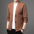 thumbnail image 5 of Suéteres de punto nuevos para hombre, de primavera y otoño, de alta calidad, informales, versátiles, sueltos, tipo cárdigan, chaqueta, 5 of 5