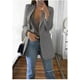 thumbnail image 4 of Mujer Solapa Slim Cardigan Traje Abrigo Moda Casual Traje Polo Cuello Slim Fit Blazer Manga Larga Chaqueta Abrigo, 4 of 5