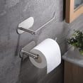 thumbnail image 2 of Toilet Paper Holder - Self Adhesive Toilet Roll Holder 2-Pack Stick on Wall for Bathroom and Kitchen. SUS 304 Stainless Steel Brushed, 2 of 5