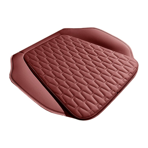 Hxlamzoo Universal Car Seat Cushion - Breathable Perforated Leather Four-Season Pad with Skin-Friendly & Soft Non-Slip Design