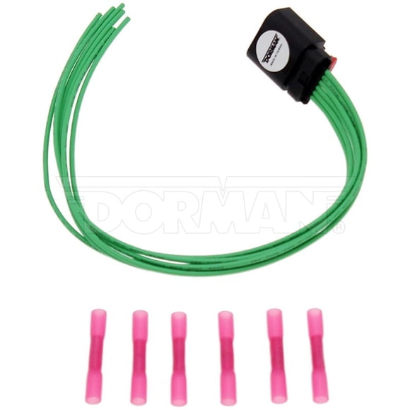 Dorman Throttle Body Connector 645-243 TECHoice; OE Replacement; 6 Blade Female; 18 Gauge Wire; Black/Red/Green