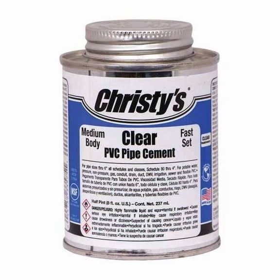 Christys Pipe Cement,Clear,8 oz. RH-MCLV-HP-24