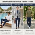 thumbnail image 5 of MEILIHUA Men's Slim Fit Ankle Pants - Lightweight Cotton Blend Summer Chinos, Breathable Cropped Trousers (29"-30" Inseam), 5 of 8