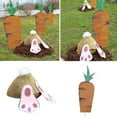 Lizheee Ground Garden Party Decorations Easter Bunny Carrot Garden