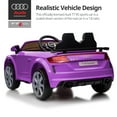 thumbnail image 5 of Hikiddo Electric Ride on Car for Kids, Licensed Audi 12V 7Ah Kids Ride-on Toy for Toddlers 2-5 Girl with Remote, Bluetooth - Purple, 5 of 9