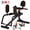 Black&Orange, variant on RICAN Hip Abductor Machine, 3-in-1 Thigh & Glute Trainer for Home Gym, Adjustable Resistance for Inner/Outer Thigh Toner and Butt Lifter, Compact Leg Workout Equipment