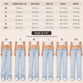 thumbnail image 7 of Womens Coffee Brown High Waist Straight Leg Jeans Button Casual Denim Pants, 7 of 7