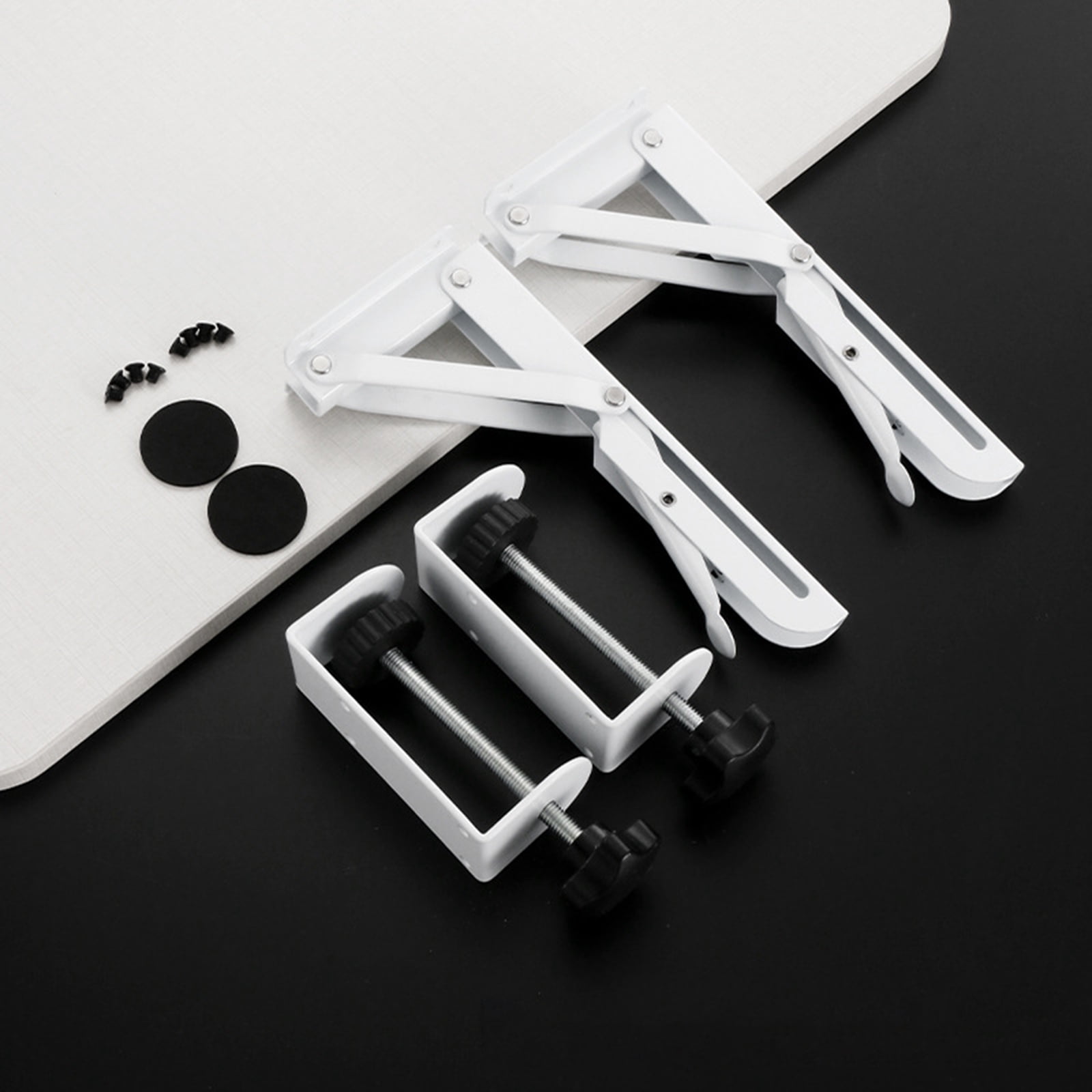 Foldable Bracket Shelf for Desktop Computer Stand for Desk Desktop Shelves Desk Keyboard Tray Desk Shelf Desktop