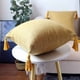 thumbnail image 5 of Japanese And Linen Pillowcase Home Cushion Plain Pillowcase Tassel Cushion Cover, 5 of 6