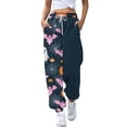 thumbnail image 2 of Purple Women Halloween Pajamas Pants Womens Halloween Pajamas Pants Cute Magical Pajama Soft Long Bottoms Women Fall Pjs S, 2 of 6
