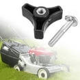 thumbnail image 1 of BLUESON 1 Ensemble Bouton de Poignée Triangulaire Écrou Vis Compatible avec Honda, Hayter, Mountfield, 1 of 5
