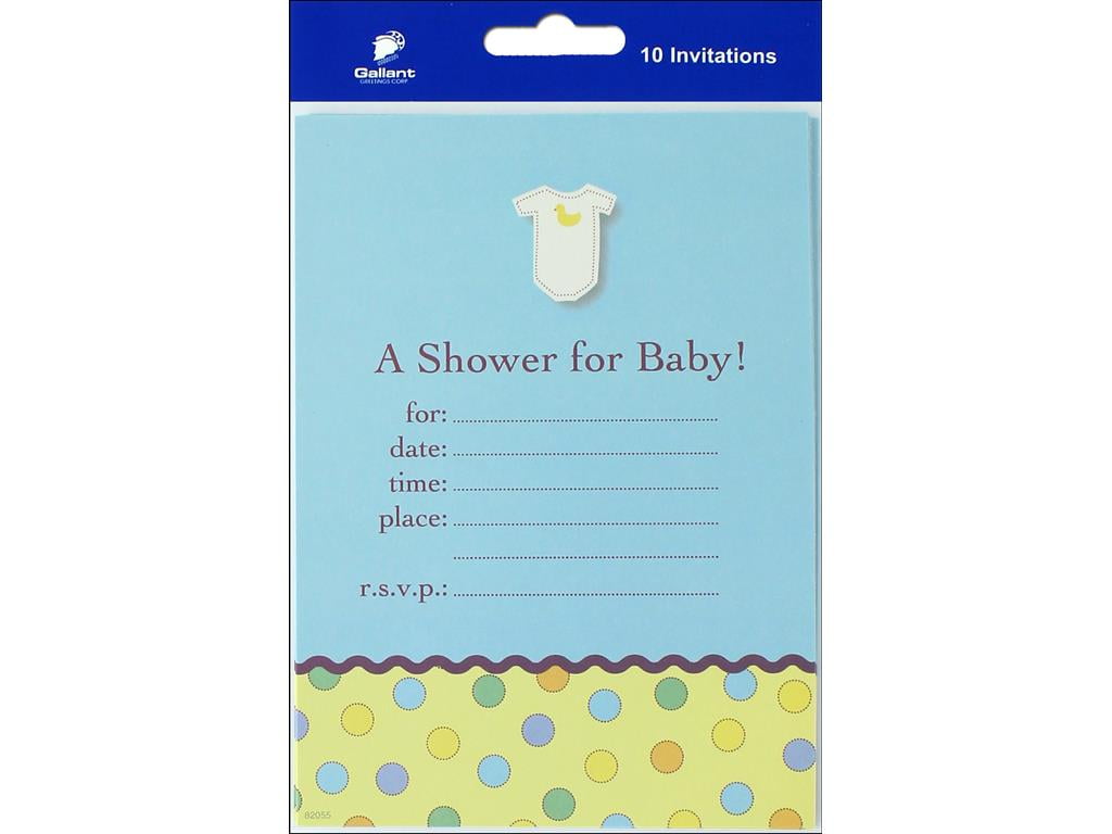 quick baby shower invitations