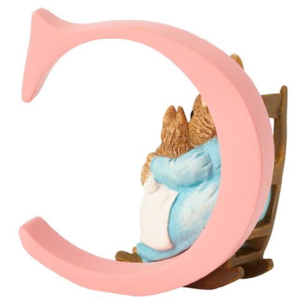 Beatrix Potter Alphabet Letter C Mrs Rabbit & Bunnies Figurine A4995 by Enesco 