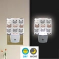 thumbnail image 2 of Yayeee LED Night Light for The Home Plug in With Light Sensors 2 Pack, Gray Cat Pattern, 2 of 6