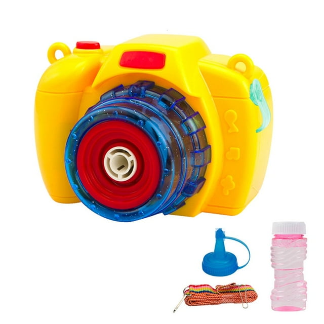 Appareil Photo Musical pour Enfants Jouets à Bulles Machine Automatique de Bulles Jouet pour Enfants