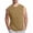 Khaki, variant on Ohufall Men's Big and Tall Tanks Crew Neck Stretch Undershirts Tank Tops Casual Solid Summer Sleeveless T-shirts