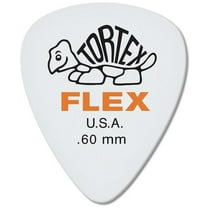 DUN-428P.60 Dunlop Tortex Flex Standard .60mm Orange Guitar Pick - 12 Pack