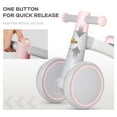 thumbnail image 3 of Qaba Toddler Ride On Mini Kids Starter Girls Balance Bike Toy 1-3 Years, Pink, 3 of 8