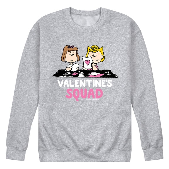 Peanuts - Valentine's Squad - Men's Crew Fleece