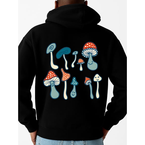 Mushroom Fun Hoodie hoodies & sweatshirt men sweater hoodie black For Winter Casual Daily Wear gift Trendy Unisex Shirt Short Sleeve tshirts