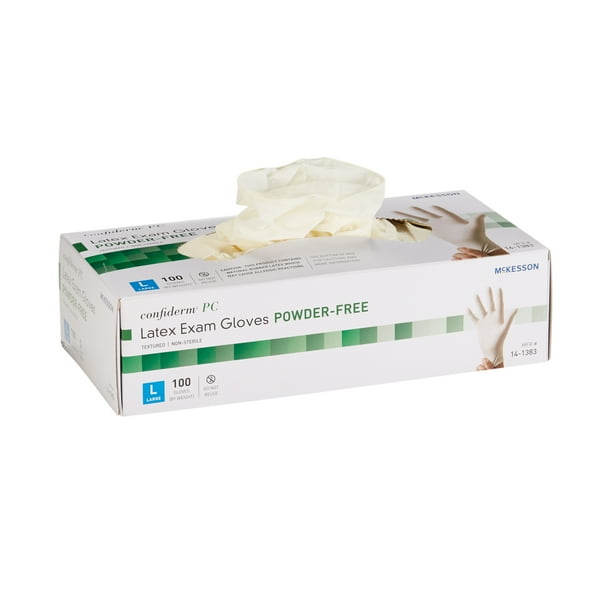 McKesson Latex Exam Gloves, PowderFree Disposable Medical Gloves