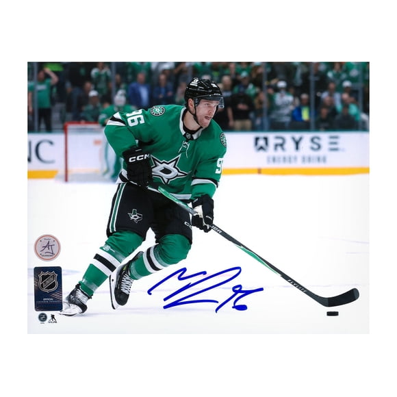 Mikko Rantanen Photo 8x10 Autographiée de la Course de Rondelle des Stars de Dallas