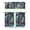 Tropical plants, variant on 3 PCS Spacecraft Alien Kitchen Curtains - Sci-Fi Lovers Theme, Semi-Sheer Tier Panels, Farmhouse Style