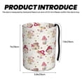 thumbnail image 3 of Naloa Floral Mushroom Car Trash Can Garbage Car Accessories Trash Can Car Waste Bin for for Driver and Passenger Any Vehicle, 3 of 7