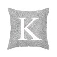 thumbnail image 1 of PYPESEEWY Liquidación Decoración del hogar 45x45cm Decoración de la habitación Cojín con letras del alfabeto inglés Fundas de almohada Funda de almohada Tamaño Queen Juego de 2, 1 of 3