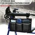 thumbnail image 4 of Large Capacity Wheelchair Armrest Side Bag Wheelchair Storage Organizer - Durable and Waterproof Material - 4 Compartments - Easy to Take - Suitable for Various Transportation, 4 of 7