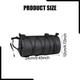 thumbnail image 5 of Bolsa enrollable para manillar de bicicleta, frontal, fácil de instalar, resistente al agua, para cuadro de ciclismo. Negro, 5 of 5