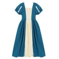 thumbnail image 3 of Summer Dress Princess Dress with Short Sleeve Cotton Halloween Dress up for 3-10 Years, 3 of 7