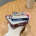 thumbnail image 4 of Compatible with iPhone 12 Mini Magnetic Clear Case,Luxury Plating Bling Transparent Shockproof MagSafe Case with Full Camera Lens Protector for iPhone 12 Mini Women Girl Men-Blue, 4 of 14