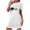 White, variant on HomeGardon Women's Sleepwear Nightgowns for Women,Fashion Print Medium Length Dress Oversized Short Nightgown Fashion Chest Print Short Sleeve Nightdress,S-XXL