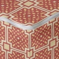 thumbnail image 4 of Abstract Rectangle Pouf, Geometric and Dashes or Strokes in a Retro Style, Under Desk Foot Stool for Living Room Office Ottoman with Cover, 25", Pastel Brown Cinnamon, by Ambesonne, 4 of 4