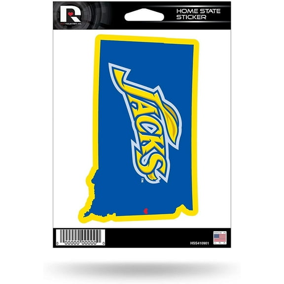 South Dakota State University Jack Rabbits 5 Inch Sticker Decal, Home State Design, Flat Vinyl, Full Adhesive Backing